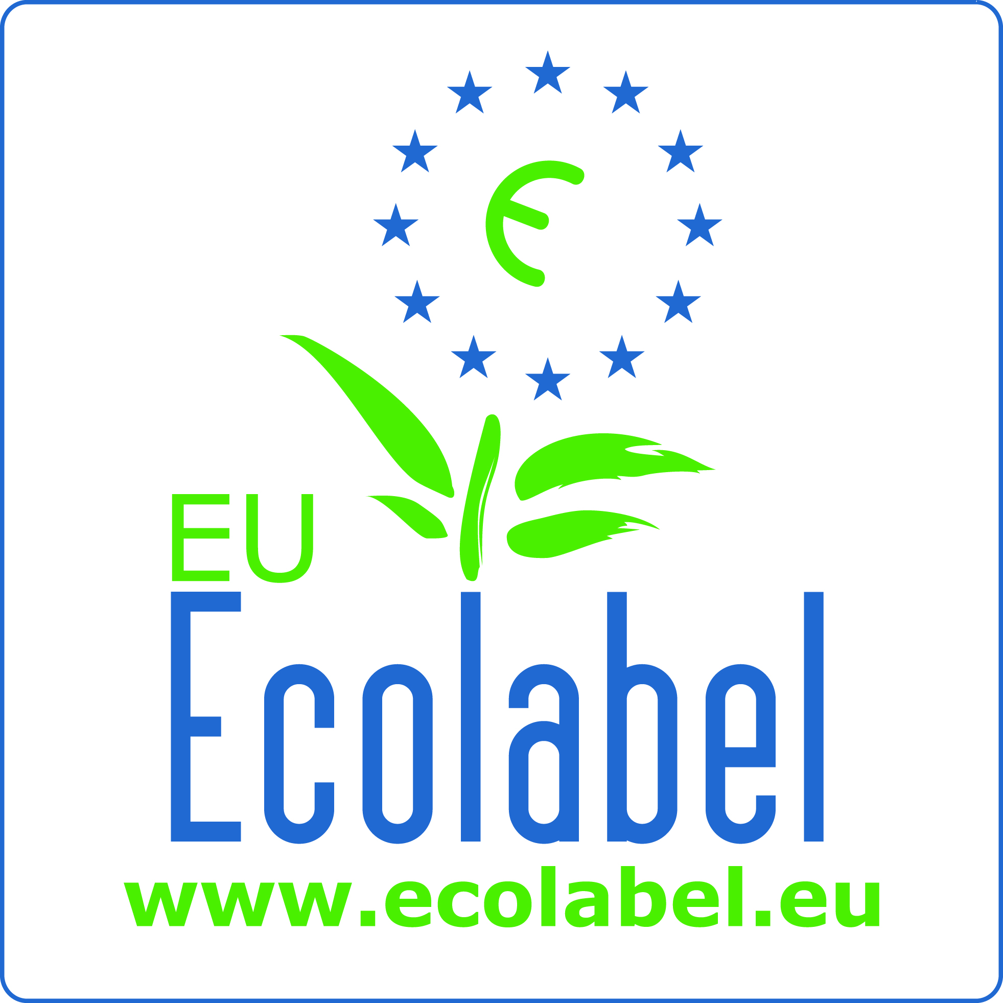 Logo ecolabel pour un produit écologique.