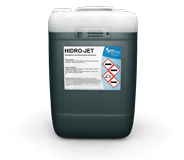 HIDRO-JET. Puissant dégraissant pour lavage haute-pression, sûr et respectueux de l&rsquo;environnement. Élimine les huiles, graisses et saletés de la circulation.